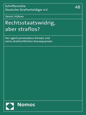 cover image of Rechtsstaatswidrig, aber straflos?